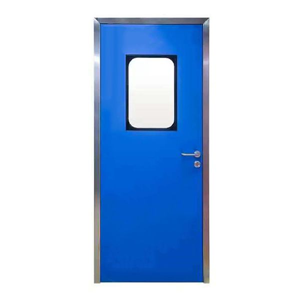 Stainless Steel-Framed Cleanroom Door